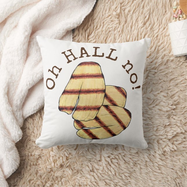 Coussin Oh HALL (Enfer) Non ! Fromage grillé Halloumi (Couverture)