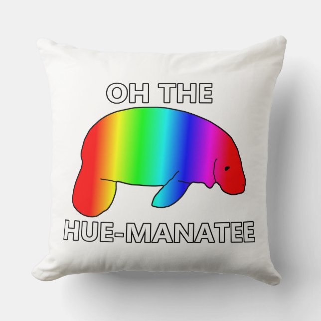 Coussin Oh le HUE-MANATEE (Recto)