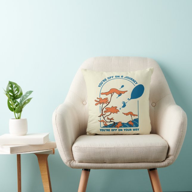 Coussin Oh, les Endroits Où Tu Irass! "En Route Pour un Vo (Chaise)