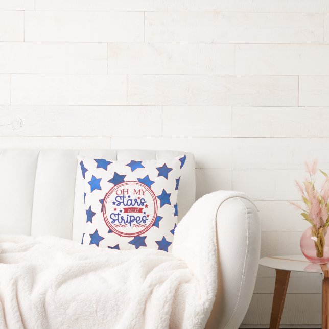 Coussin Oh My Stars & Stripes avec Stars (Canapé)