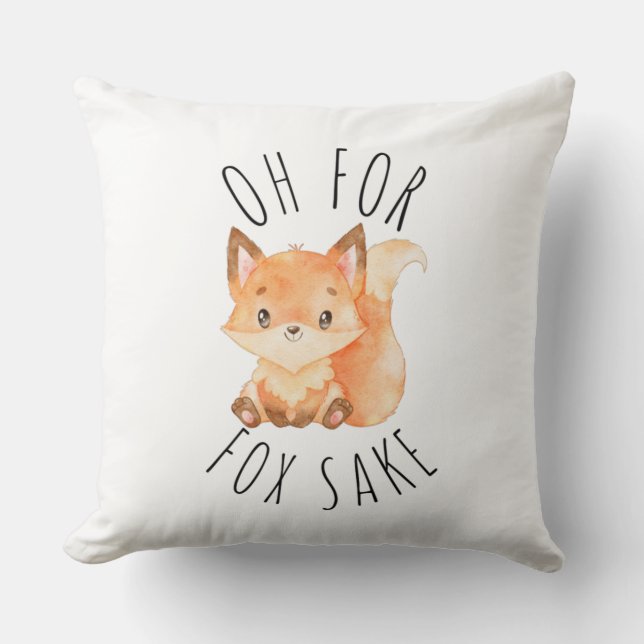 Coussin Oh pour Fox Sake (Recto)
