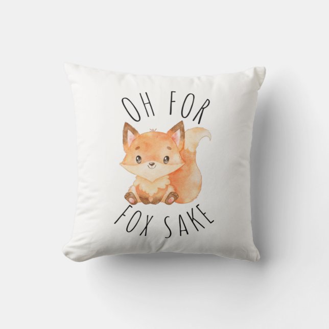 Coussin Oh pour Fox Sake (Recto)