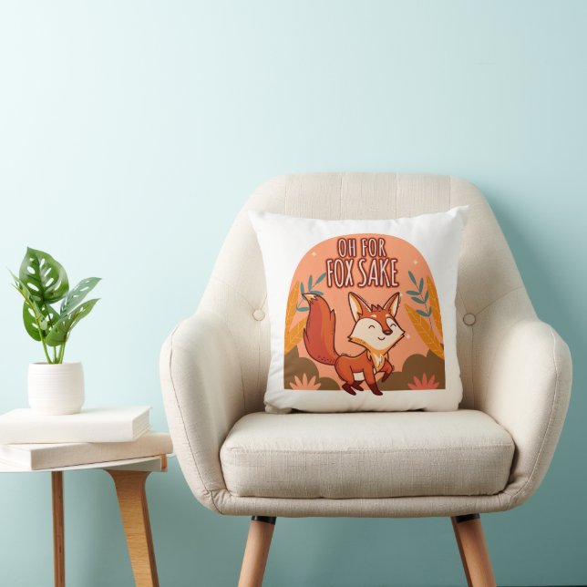 Coussin Oh Pour L'amour Du Renard Mignon Et Drôle (Chaise)