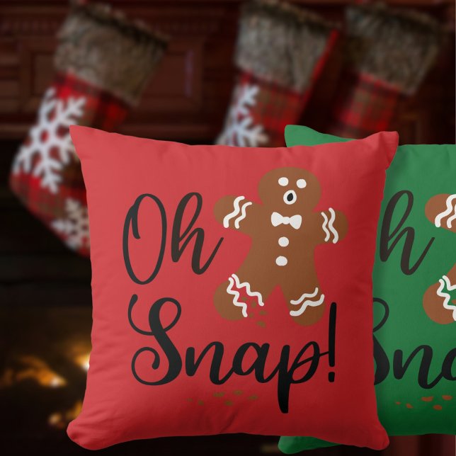 Coussin Oh snap Christmas Pillow (Créateur téléchargé)