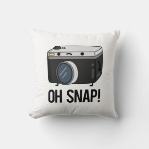 Coussin Oh Snap Funny Caméra Pun