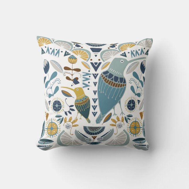 Coussin Oiseau africain/conception (Recto)