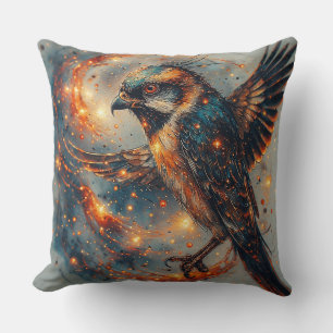 Coussin Oiseau aux couleurs flamboyantes et contraste inte