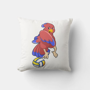 Coussin Oiseau aux sports de volley-ball