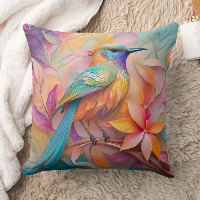 Coussin Oiseau Chanson Violet Gorge Fantastique (Couverture)