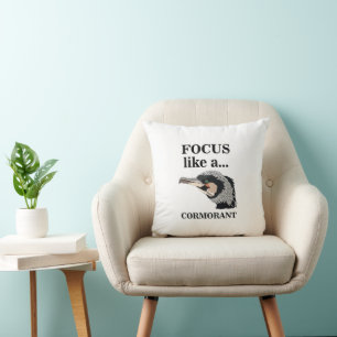 Coussin Oiseau Cormoran Se Concentrer Comme Un Cormoran 