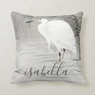 Coussin Oiseau côtier personnalisé