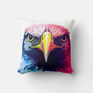 Coussin Oiseau d'aigle Nature sauvage Couleur d'animal Pei