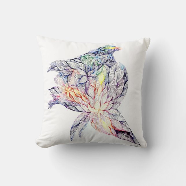 Coussin Oiseau dans son nid (Recto)