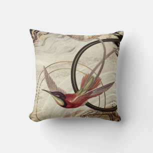 Coussin Oiseau-de-colibri artistique ivoirien Conception a