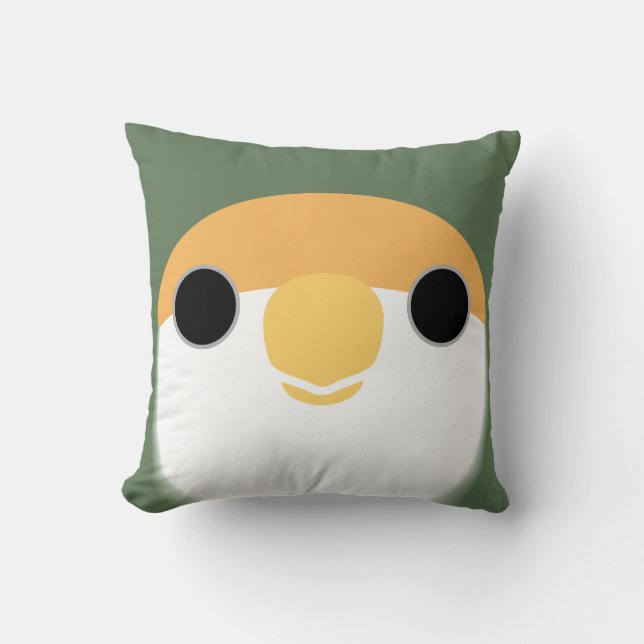 Coussin Oiseau de mer à tête brune (Ardoise) (Recto)