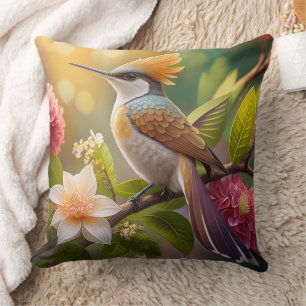Coussin Oiseau de miel doré Imaginaire