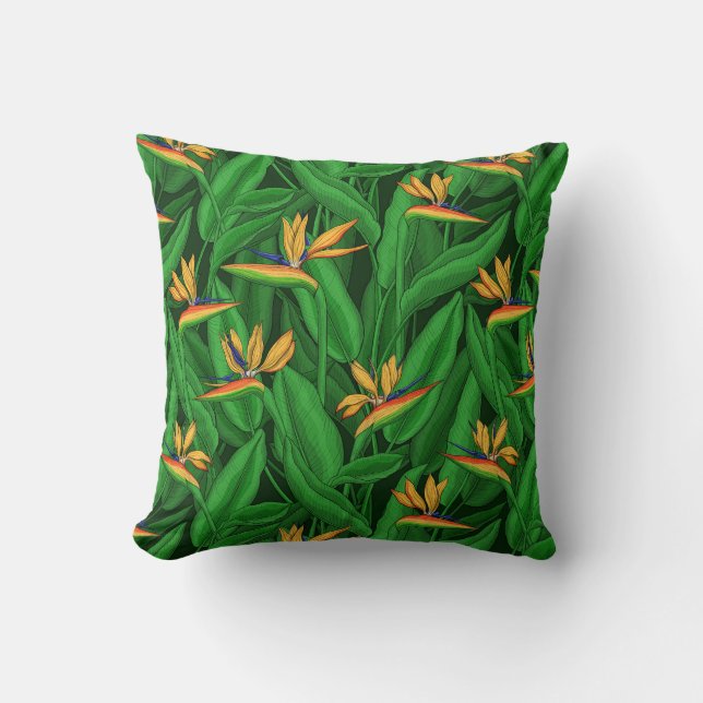 Coussin Oiseau de nuit du jardin du paradis (Recto)