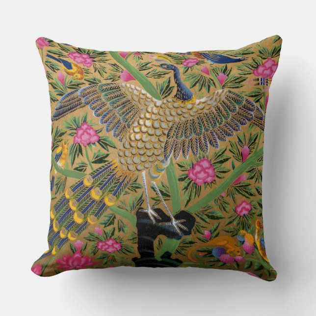 Coussin Oiseau de vie Oiseau de lance (Recto)