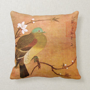 Coussin Oiseau du 12ème siècle de dynastie sur une branche