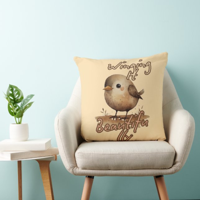 Coussin Oiseau Mouton Tiny Whimsical (Chaise)
