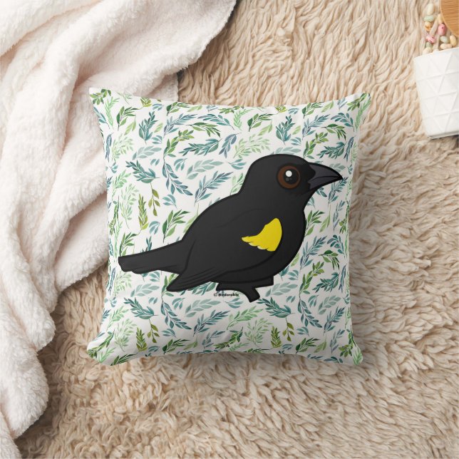Coussin Oiseau-noir à épaules jaunes (Couverture)