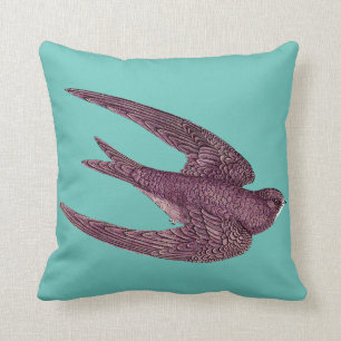 Coussin Oiseau rapide Jetant l'oreiller