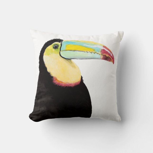 Coussin Oiseau tropical Toucan (Recto)