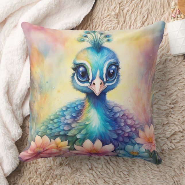 Coussin Oiseaux arc-en-ciel Peacock 1 (Couverture)