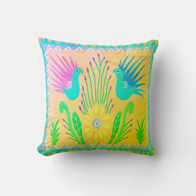 Coussin Oiseaux de Baja lancent l'oreiller (Recto)