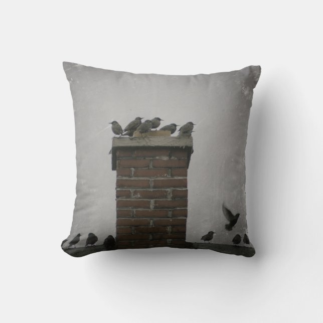 Coussin Oiseaux de Chimney (Recto)