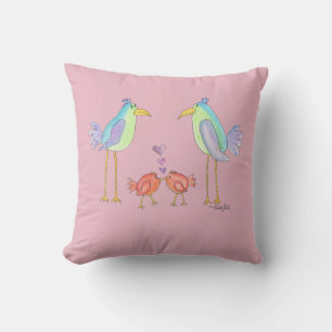 Coussin Oiseaux de même plumage