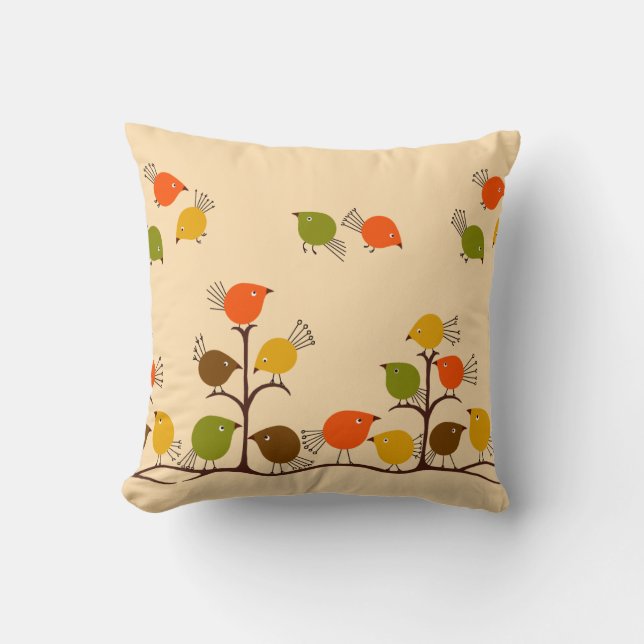 Coussin Oiseaux d'une plume (Recto)