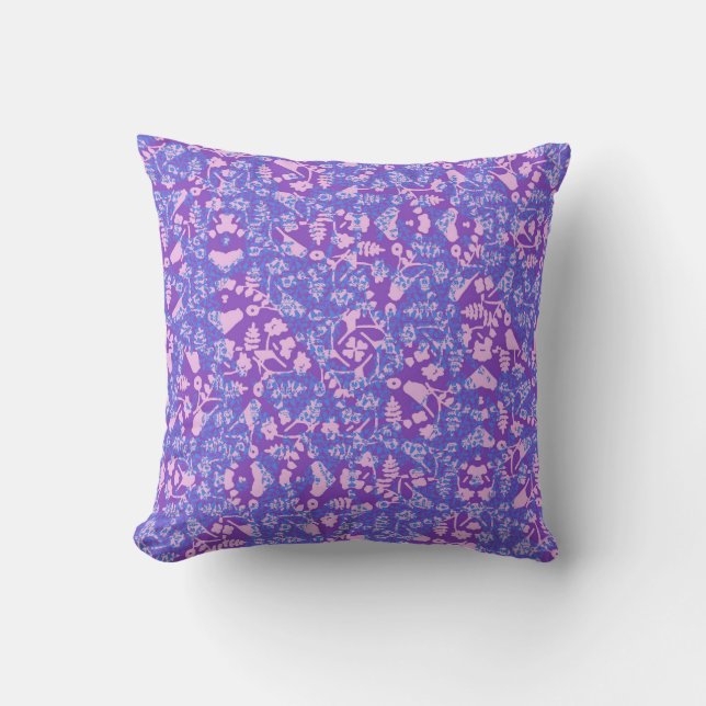 Coussin Oiseaux Et Fleurs (Recto)