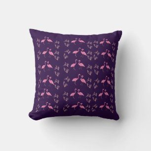 Coussin Oiseaux Flamants roses roses