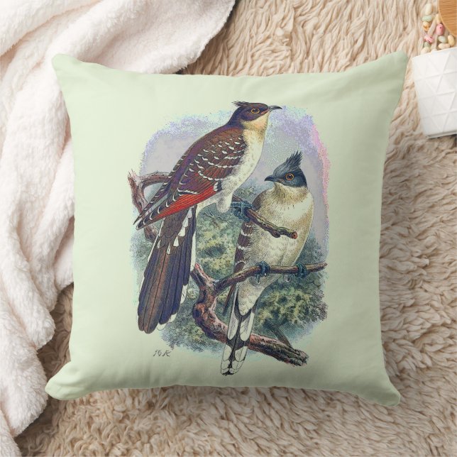 Coussin Oiseaux Vintages réversibles Nature Faune (Couverture)