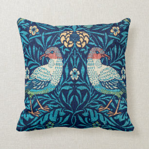 Coussin Oiseaux, William Morris