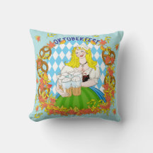 Oktoberfest, fille et bière