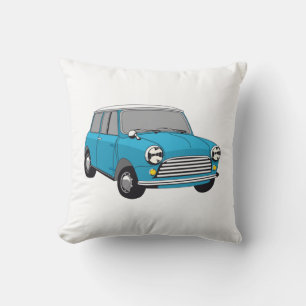 Coussin Oldtimer Blue Mini Cooper
