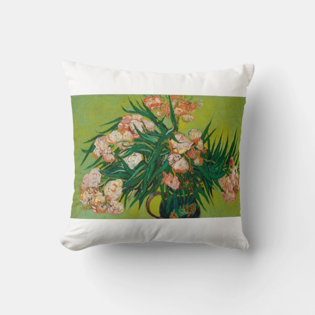 Coussin Oleanders par Vincent van Gogh (Recto)