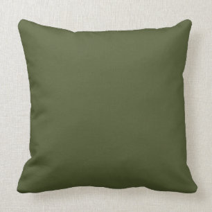 Coussin Olive foncé Armée Vert couleur moderne seulement 4