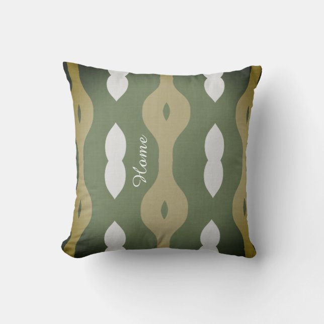 Coussin Olive Rhythm Nordic Atelier  (Recto)