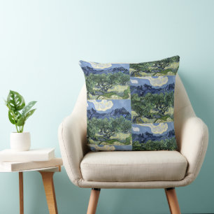 Coussin Olive Trees de Van Gogh - Blue Mountain Art