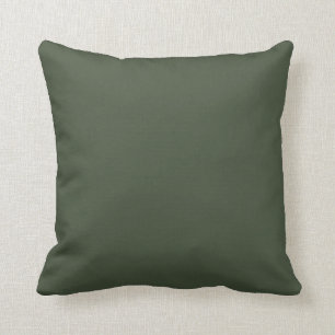 Coussin Olive Vert uni