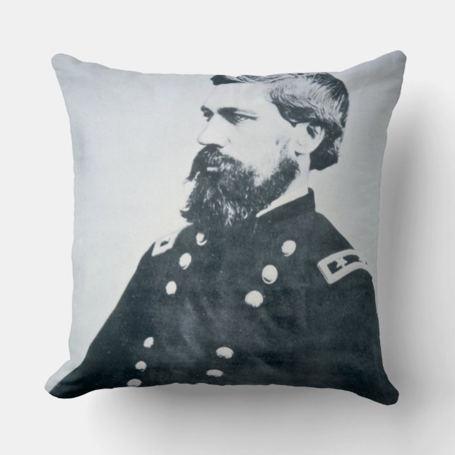 Coussin Oliver Otis Howard (photo de b/w) (Recto)