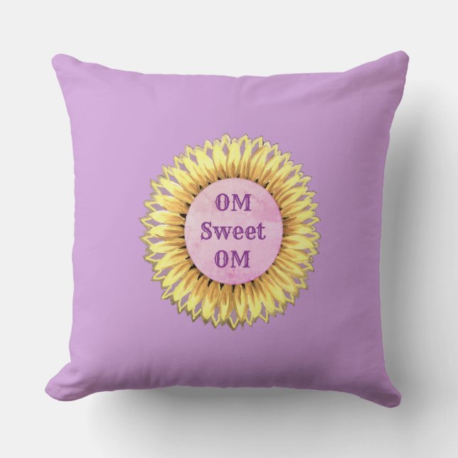 Coussin Om Sweet Om Tournesol (Recto)