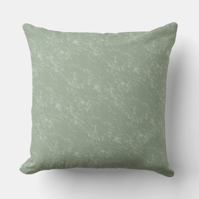 Coussin ombragé par marbre 20x20 de vert sauge (Recto)