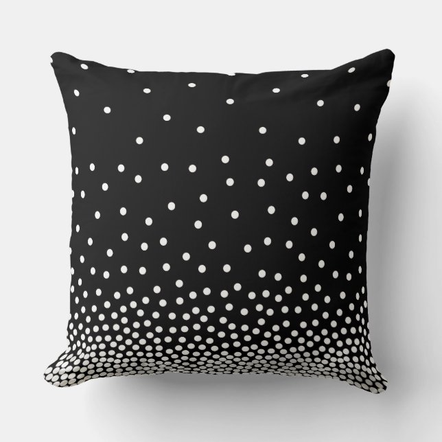 Coussin Ombré 240816 - Blanc et noir (Recto)