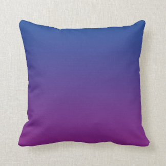Coussin "Ombre bleu-foncé et pourpre"