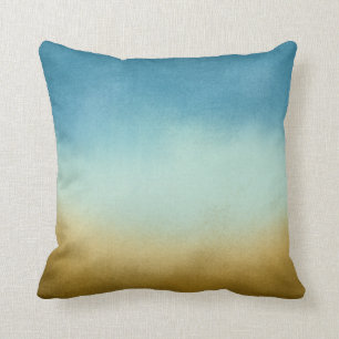 Coussin Ombre Blue et Gold
