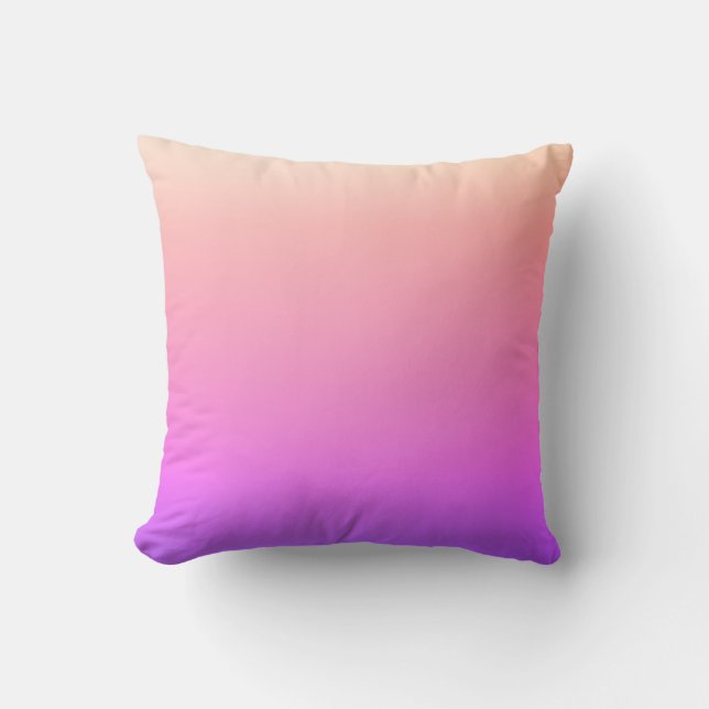 Coussin Ombre couleur rose et pourpre de fond (Recto)